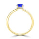 TMR121200 - Madeline - Oval Tanzanite and Diamond Ring