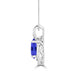 TMR121130 - Nora - Oval Tanzanite and Diamond Pendant