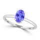 TMR121200 - Madeline - Oval Tanzanite and Diamond Ring