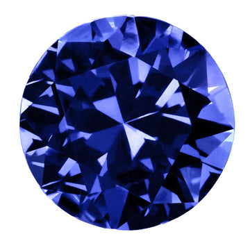 12.29ct Round Certified AAAA Tanzanite Gemstone 11.89x11.86mm 14.45x14.45mm
