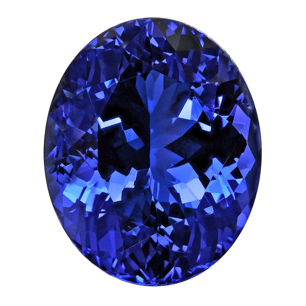 12.46ct Oval Certified AAAA Tanzanite Gemstone 16.51x13.43mm