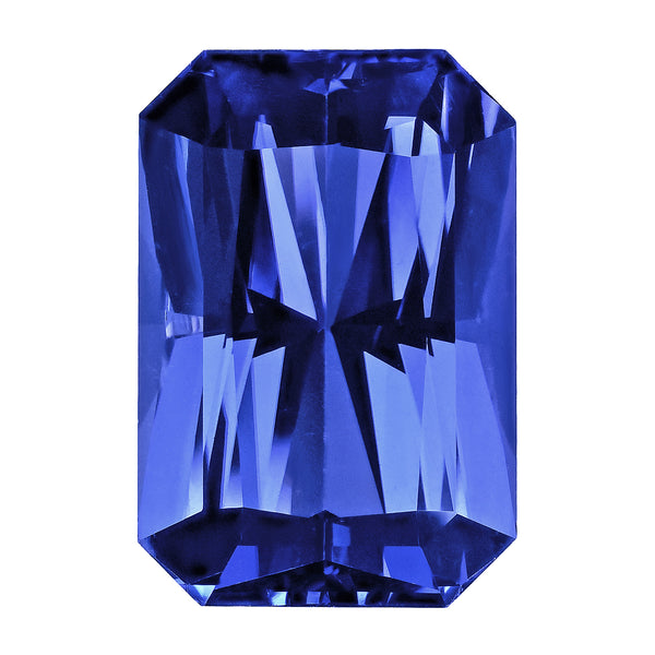 17.22ct Radiant Certified AAAA Tanzanite Gemstone 18.42x12.50mm