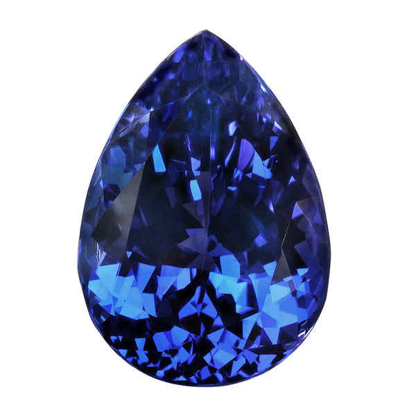 18.01ct Pear Certified AAAA Tanzanite Gemstone 19.06x13.47mm