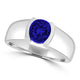 TMR121107 - Mia - Round Tanzanite and - Ring Solitaire