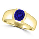 TMR121107 - Mia - Round Tanzanite and - Ring Solitaire