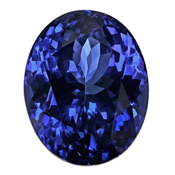 20.40ct Oval Certified AAAA Tanzanite Gemstone 18.01x14.18mm