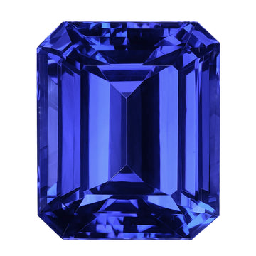 21.14ct Emerald Cut Certified AAAA Tanzanite Gemstone 17x14.5mm