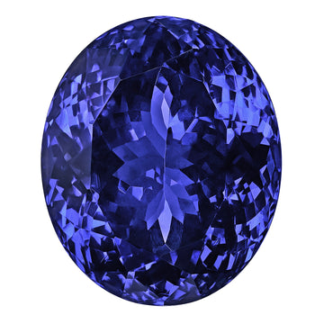 22.81ct Oval Certified AAAA Tanzanite Gemstone 18.41x15.29mm