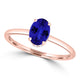 TMR121200 - Madeline - Oval Tanzanite and Diamond Ring