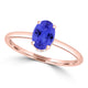 TMR121200 - Madeline - Oval Tanzanite and Diamond Ring