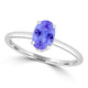 TMR121200 - Madeline - Oval Tanzanite and Diamond Ring