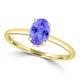 TMR121200 - Madeline - Oval Tanzanite and Diamond Ring