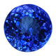 5.53ct Round Certified AAAA Tanzanite Gemstone 11.02mm