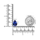 7.29ct Pear Certified AAAA Tanzanite Gemstone 16.03x10.72mm