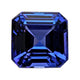 7.66ct Emerald Cut Certified AAAA Tanzanite Gemstone 11.35x11.35mm