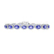 18.14tct Natural Tanzanite Bracelet with 2.61tct Diamonds set in 14K White Gold