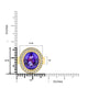 9.17 ct AAAA Oval Tanzanite Ring with 0.45 cttw Diamond in 14K Yellow Gold