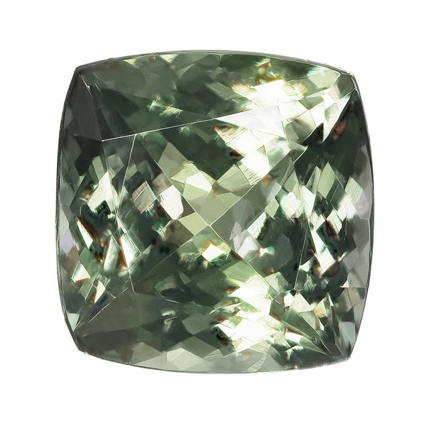 8.53ct Cushion  Zoisite Gemstone 11.86x11.76 MM