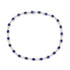 25.59 ct AAAA Oval Tanzanite Necklace with 6.64 cttw Diamond in 14K White Gold