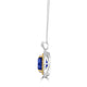 10.50ct AAAA Cushion Tanzanite Pendants with 0.6 cttw Diamond in 18K Two Tone Gold