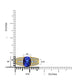 2.26ct AAAA Cushion Tanzanite Rings with 0.43 cttw Diamond in 14K Yellow Gold