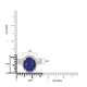 4.53ct AAAA Oval Tanzanite Ring With 0.65 cttw Diamond in 14K White Gold