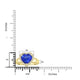 2.63ct AAAA Heart Tanzanite Ring With 2.24 cttw Diamond in 14K Yellow Gold
