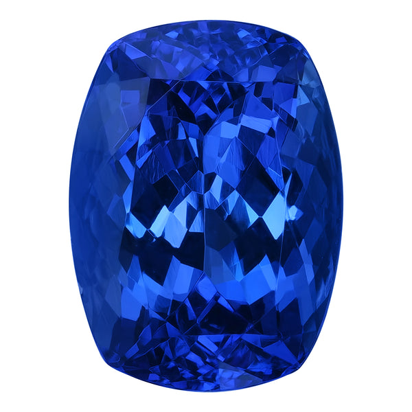 6.46ct Cushion Certified AAAA Tanzanite Gemstone 13.02x9.71mm