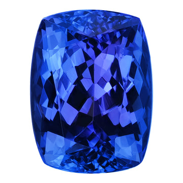 6.06ct Cushion Certified AAAA Tanzanite Gemstone 12.09x9.03mm
