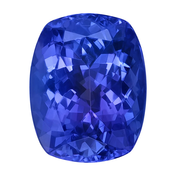 4.20ct Cushion Certified AAAA Tanzanite Gemstone 11.20x8.80mm