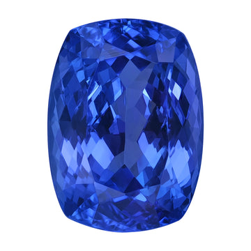 16.95ct Cushion Certified AAAA Tanzanite Gemstone 17.90x13.10mm