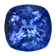 1.65ct AAA Cushion Certified Tanzanite Gemstone 7.00mm