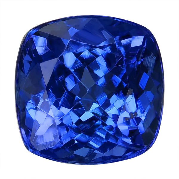 1.65ct AAAA Cushion Certified Tanzanite Gemstone 7.00mm