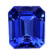 7.52ct Emerald Cut AAAA Tanzanite Gemstone 11.70x10mm