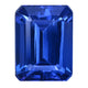 6.38ct Emerald cut Certified AAAA Tanzanite Gemstone 12.27x9.19mm