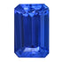 6.13ct Emerald cut Certified AAAA Gemstone Tanzanite 12.54x8.01mm