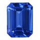 6.65ct Emerald cut Certified AAAA Gemstone Tanzanite 13.09x9.72mm