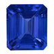 4.12ct Emerald cut Certified AAAA Tanzanite Gemstone 9.50x8.30mm