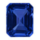 4.79ct Emerald cut Certified AAAA Tanzanite Gemstone 10.60x8.30mm