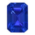 11.56ct Emerald cut Certified AAAA Tanzanite Gemstone 14.80x10.30mm