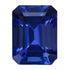 1.75ct AAAA Emerald cut Certified Tanzanite Gemstone 8.00x6.00mm