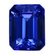 2.50ct AAAA Emerald cut Certified Tanzanite Gemstone 9.00x7.00mm