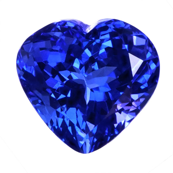 5.38ct Heart Certified AAAA Tanzanite Gemstone 10.70x10.00mm