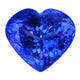 7.62ct Heart Certified AAAA Tanzanite Gemstone 11.66x12.89mm