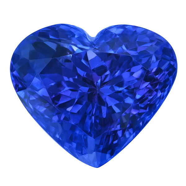 9.03ct Heart Certified AAAA Tanzanite Gemstone 11.93x13.83mm