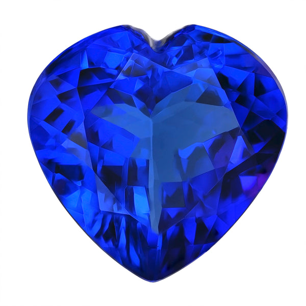 6.57ct AAAA Heart Tanzanite Gemstone 12.34x12.47mm