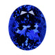 6.70ct Oval Certified AAAA Tanzanite Gemstone 12.70x10.50mm