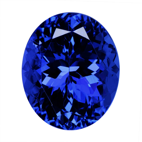 6.70ct Oval Certified AAAA Tanzanite Gemstone 12.70x10.50mm