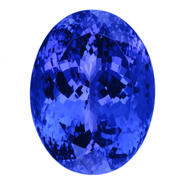 111.55ct Oval Certified AAAA Tanzanite Gemstone 24.50x32.00mm