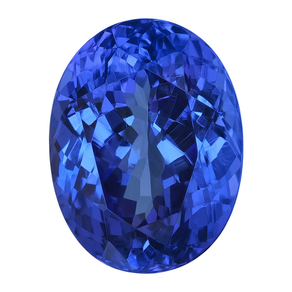 6.74ct Oval Certified AAAA Tanzanite Gemstone 12.65x9.66mm